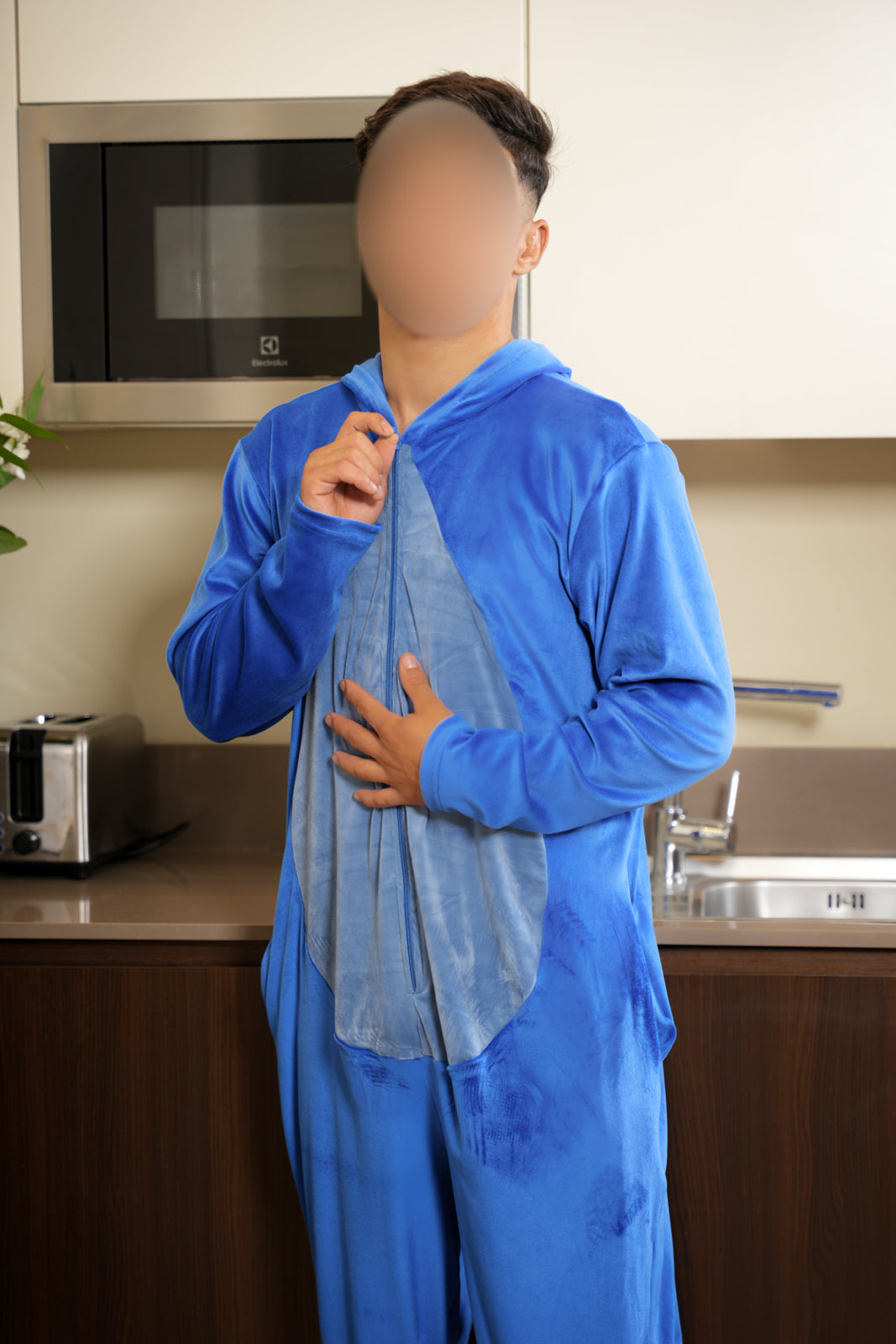 Combinaison capuche homme blue roi STITCH
