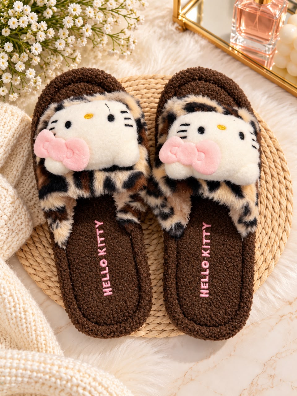 pantoufles marron lulu caty ALZA