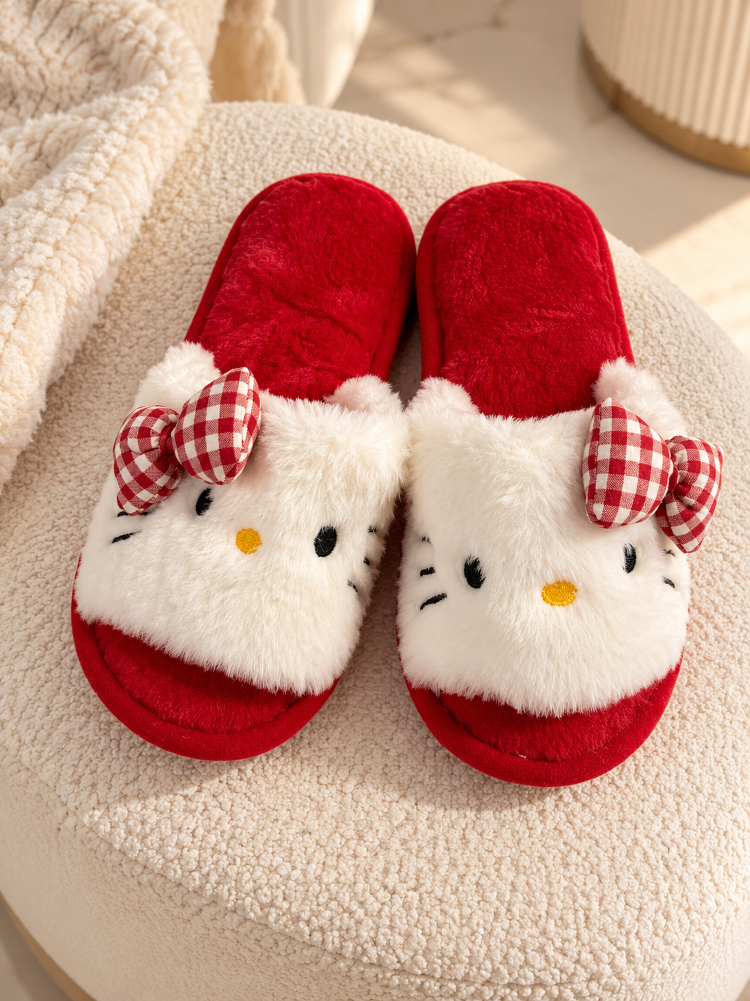 pantoufles rouge lulu caty ALZA