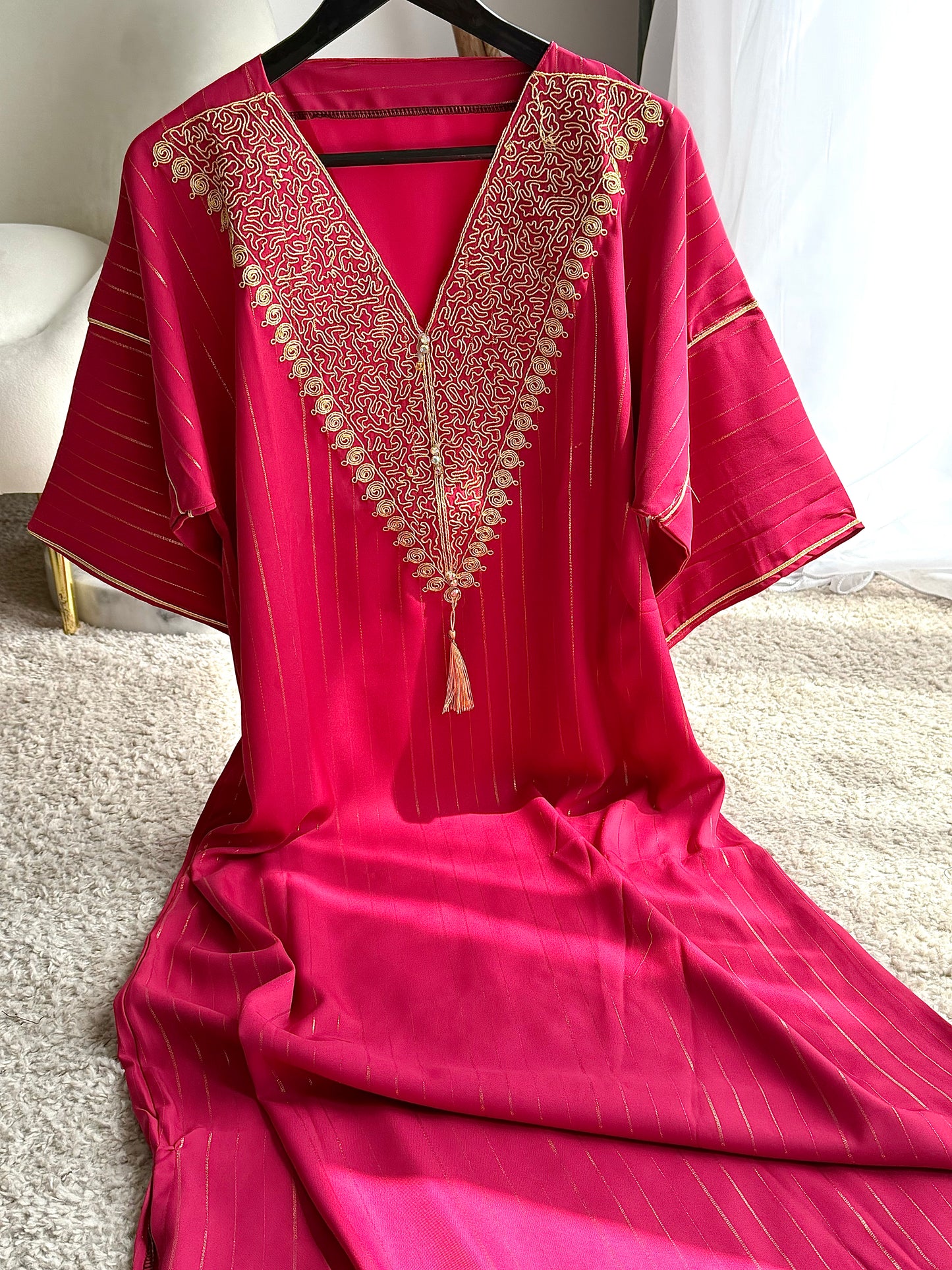 Jebba unie rose Fushia a rayures MANAL