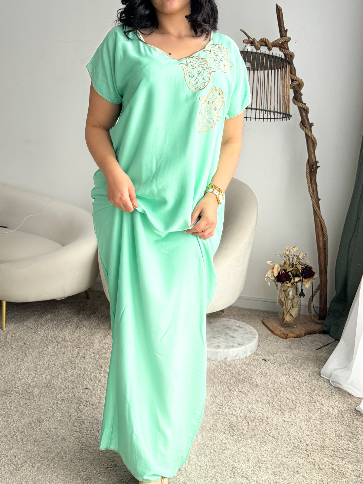 Jebba unie vert turquoise SALWA