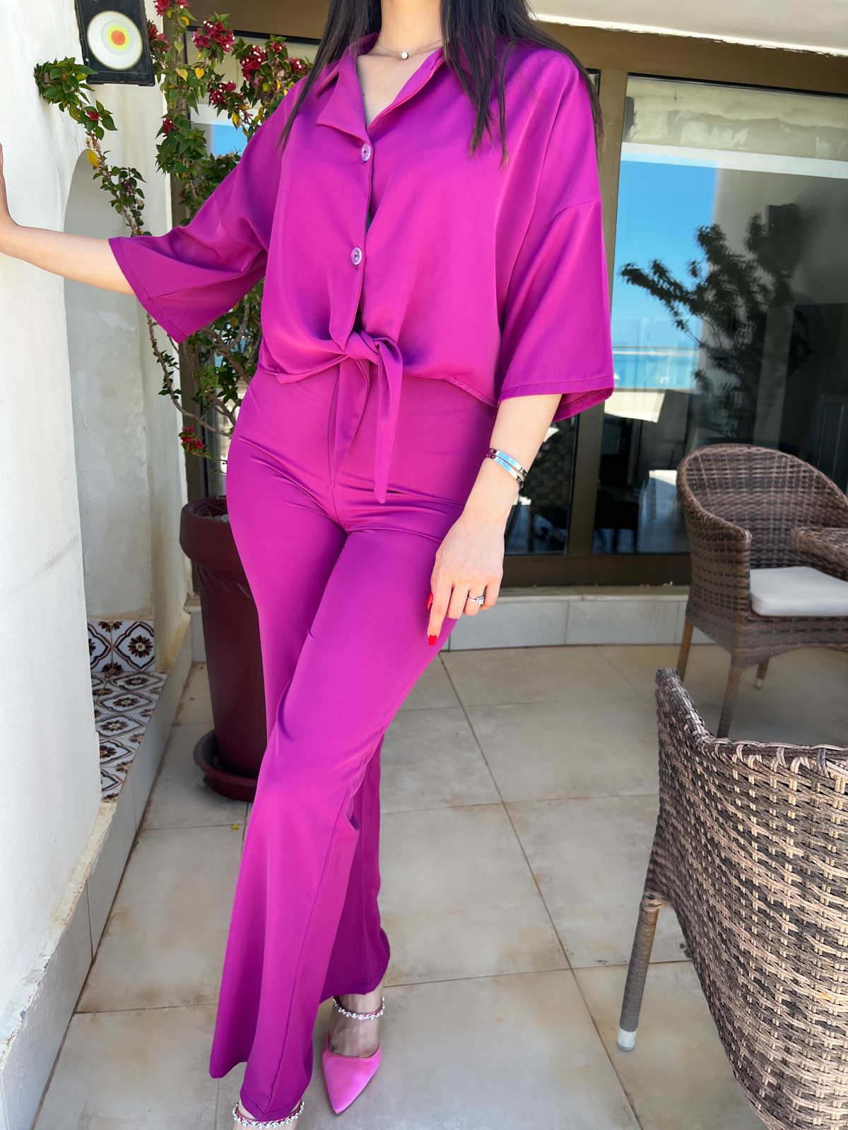 Ensemble tendance violet MARABELLA