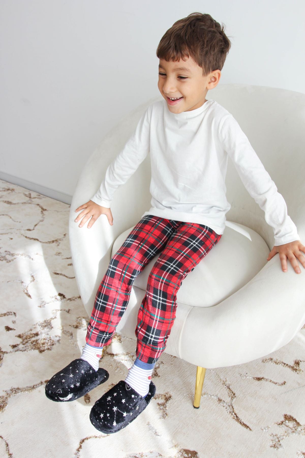 Ensemble soft 2 pièces Tee-shirt pantalon rouge TINKER