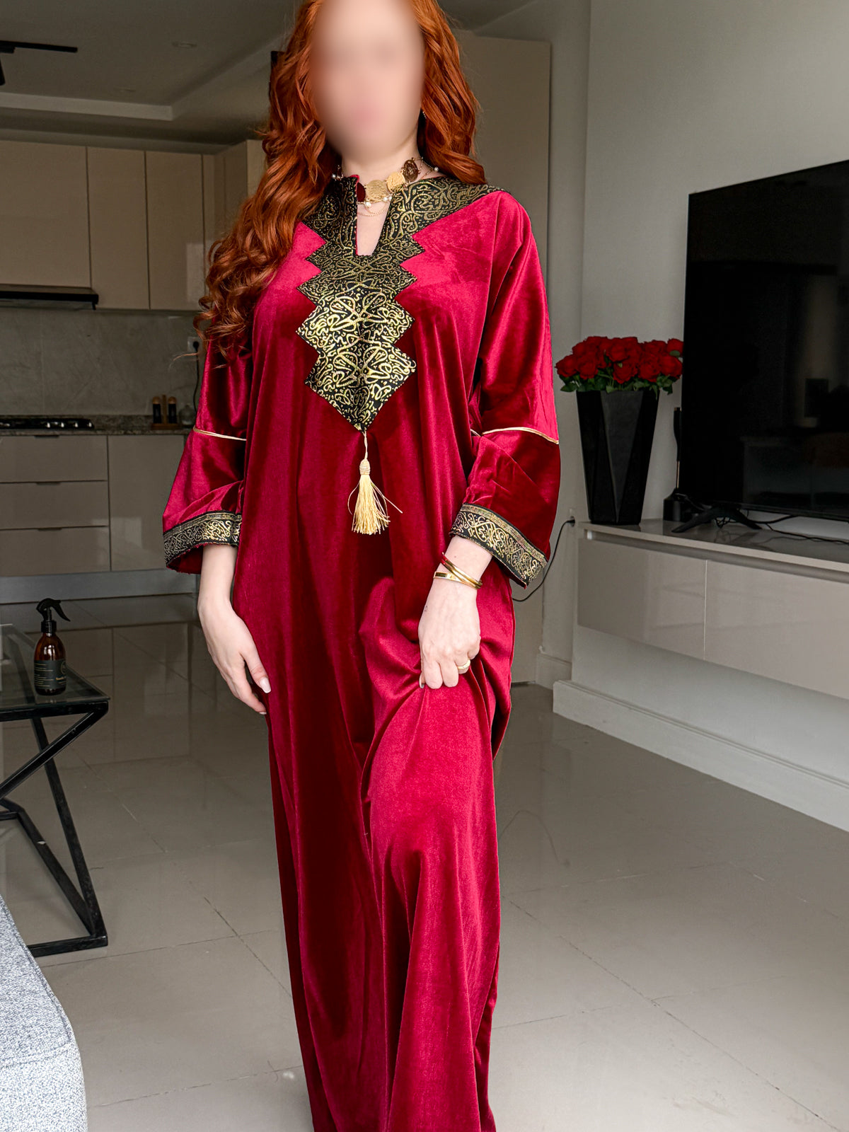 Jebba velours bordeaux LAMIA