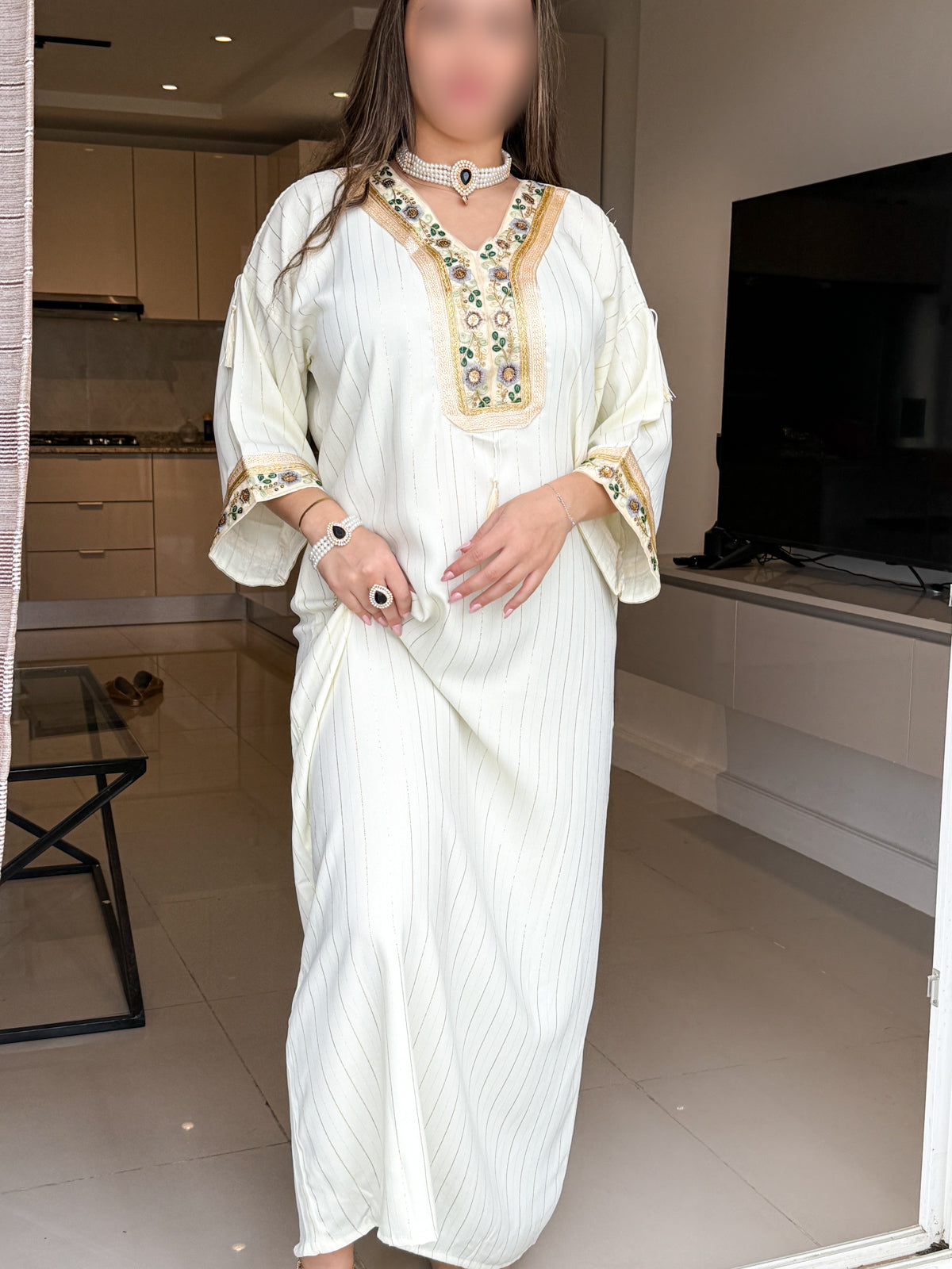 Jebba unie a rayures jaune ELENA