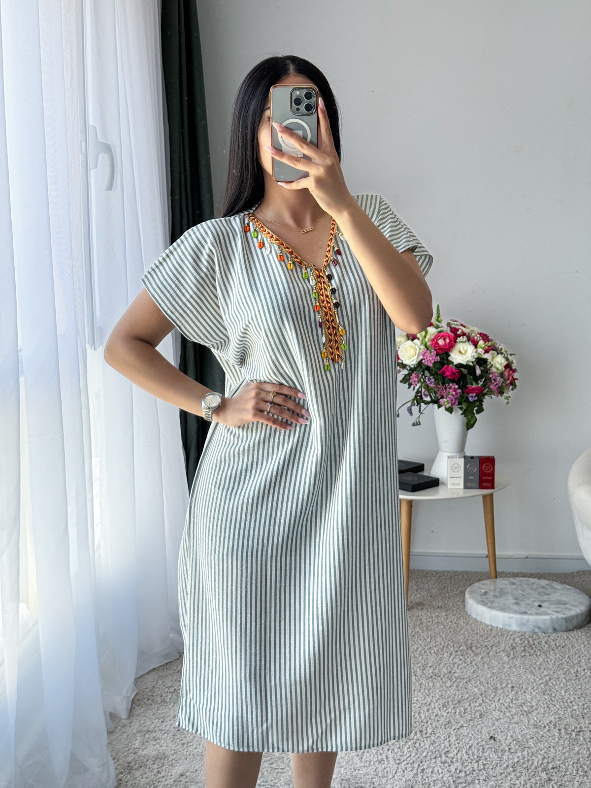 Jebba a rayures vert CILIA