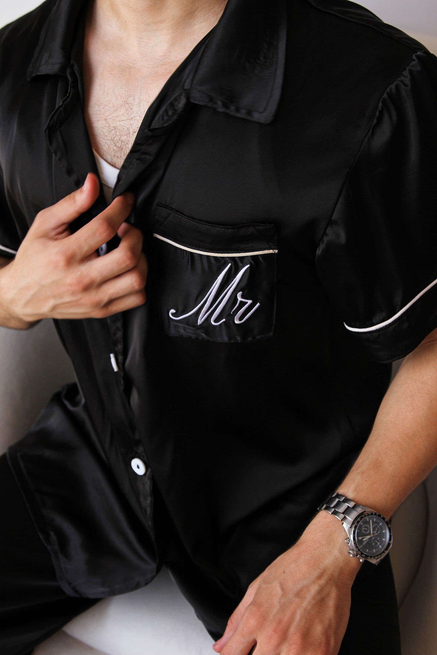 Pyjama noir HOMME CUPIDON
