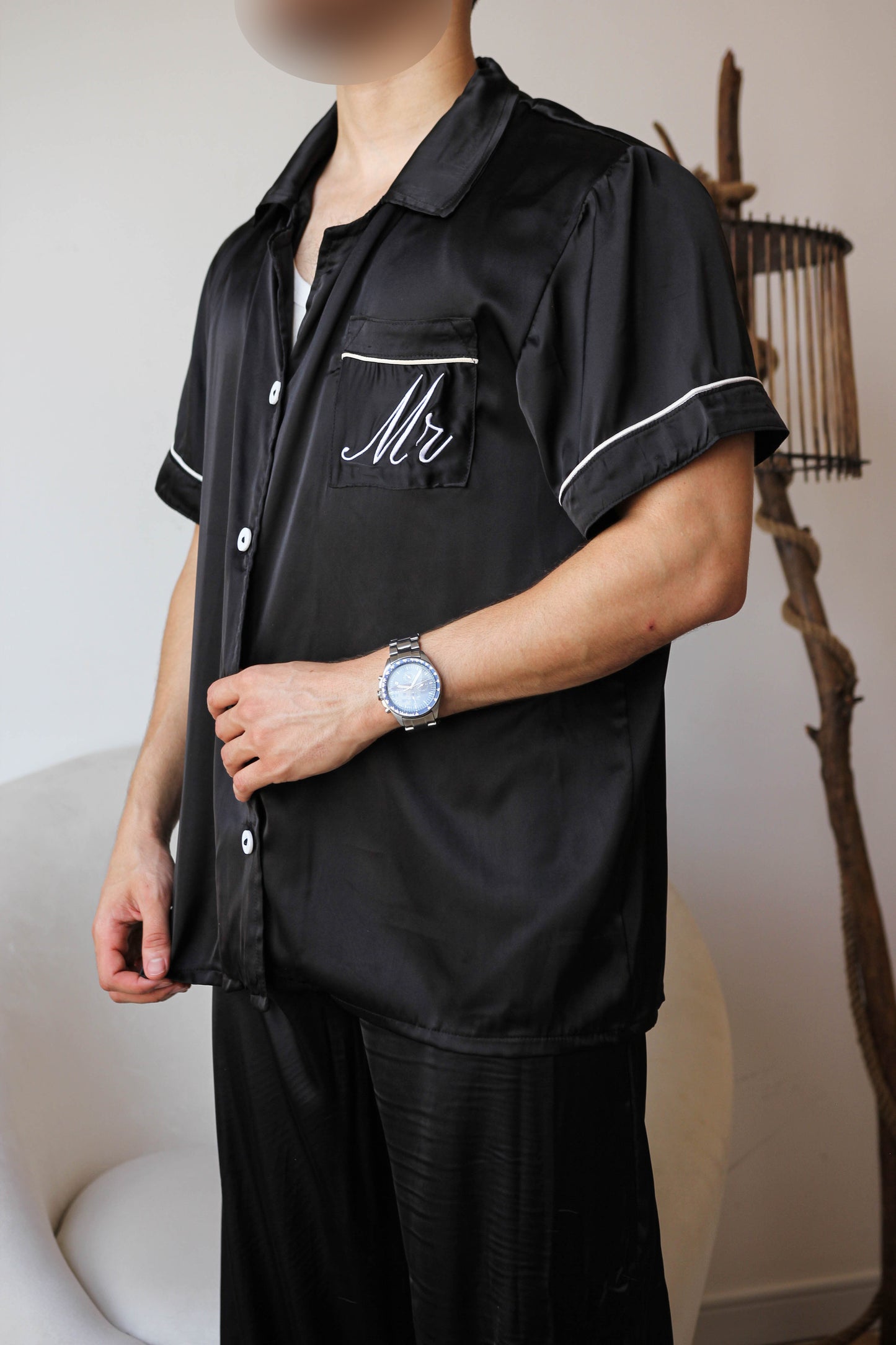 Pyjama noir HOMME CUPIDON