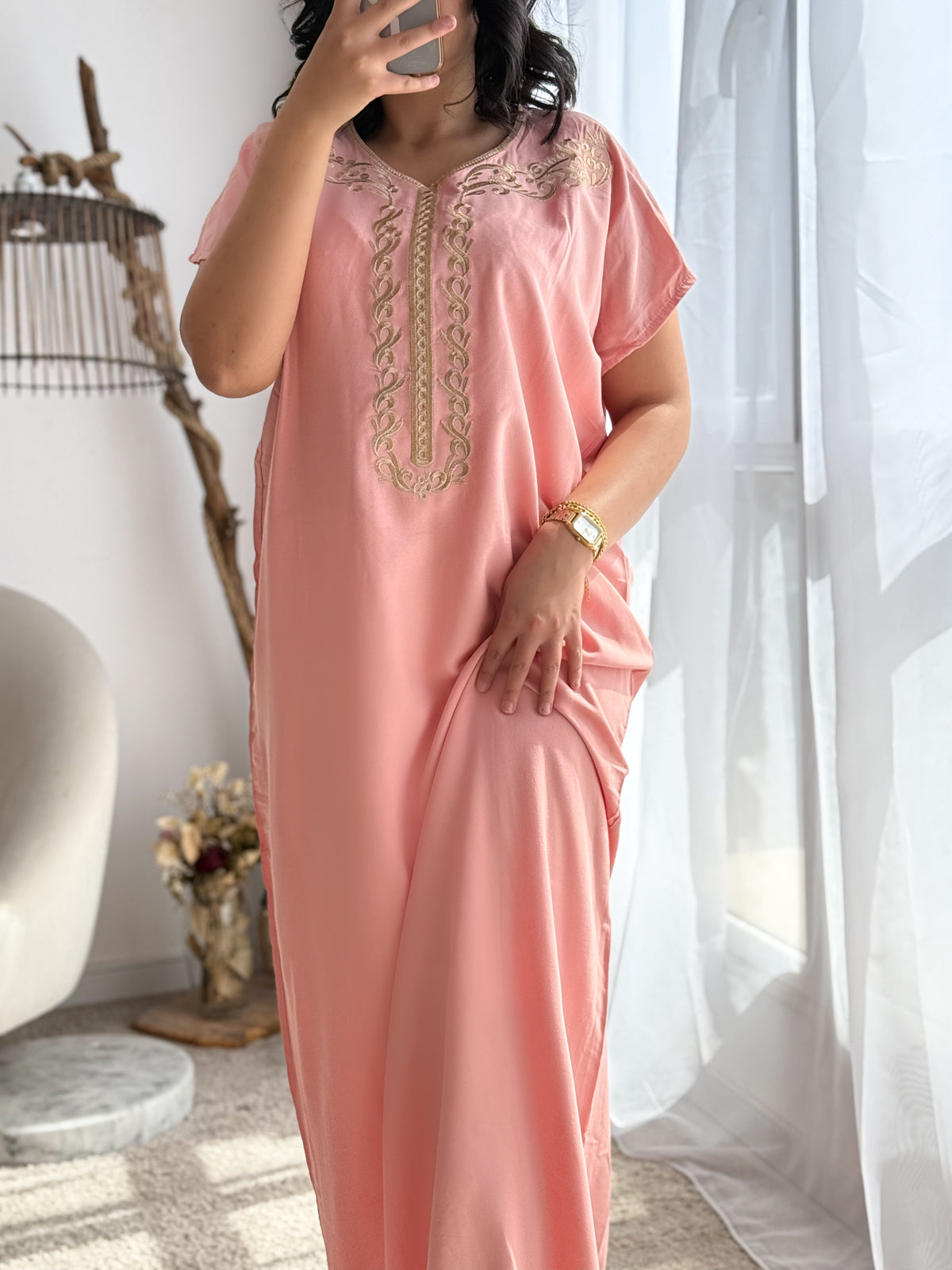 Jebba unie rose clair BUSHRA