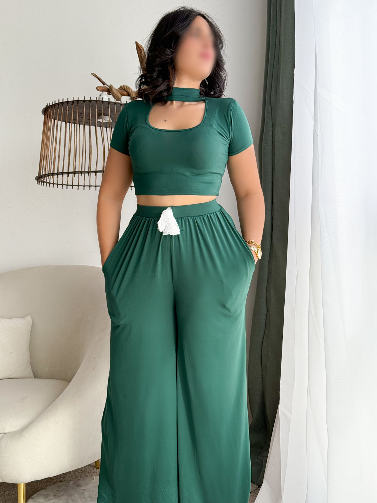 Pyjama demi manche vert GASP