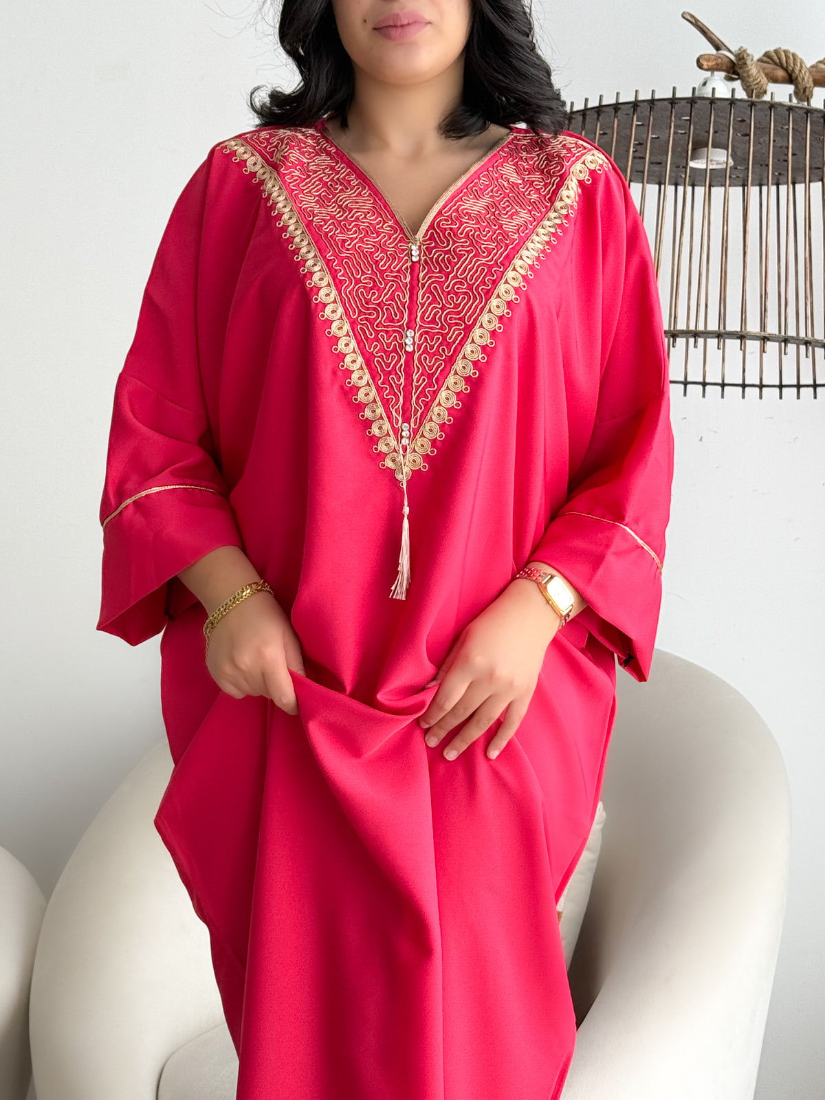 Jebba unie rose Fushia a rayures MANAL