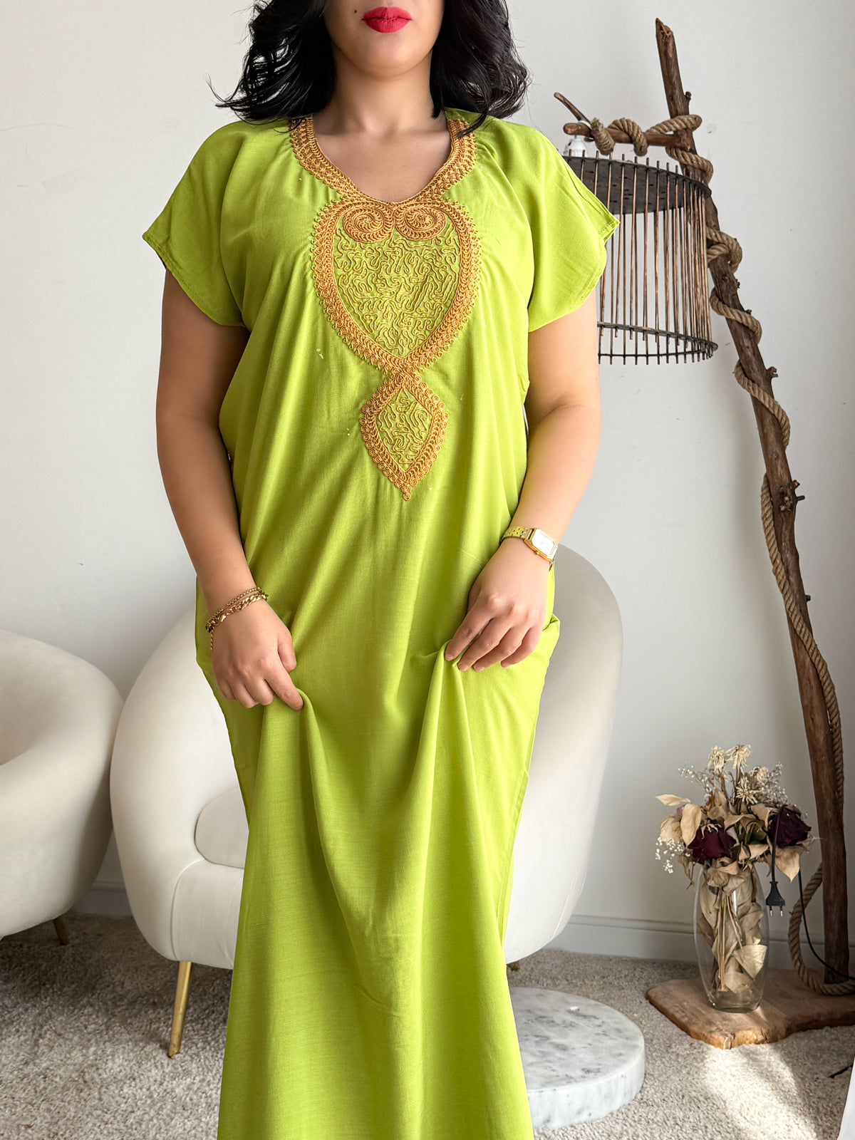 Jebba unie vert pistache MAYSOON