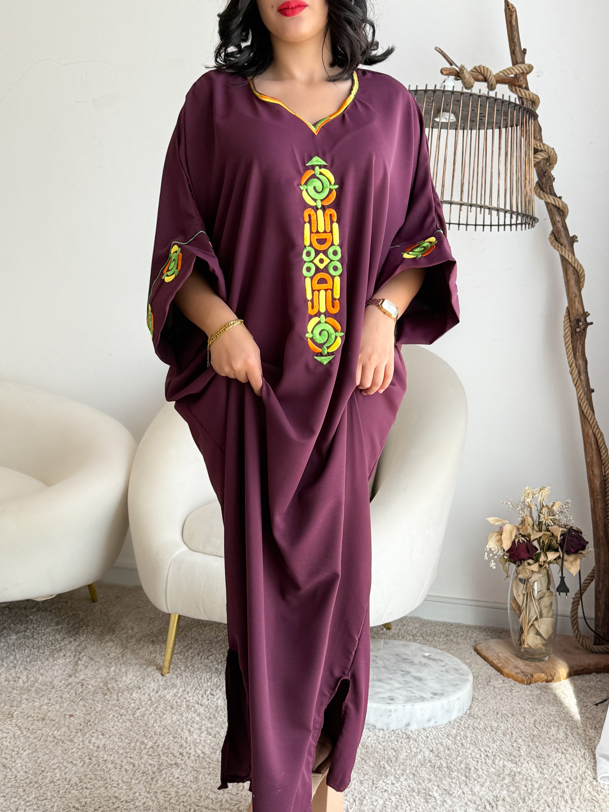 Jebba unie aubergine RASHA