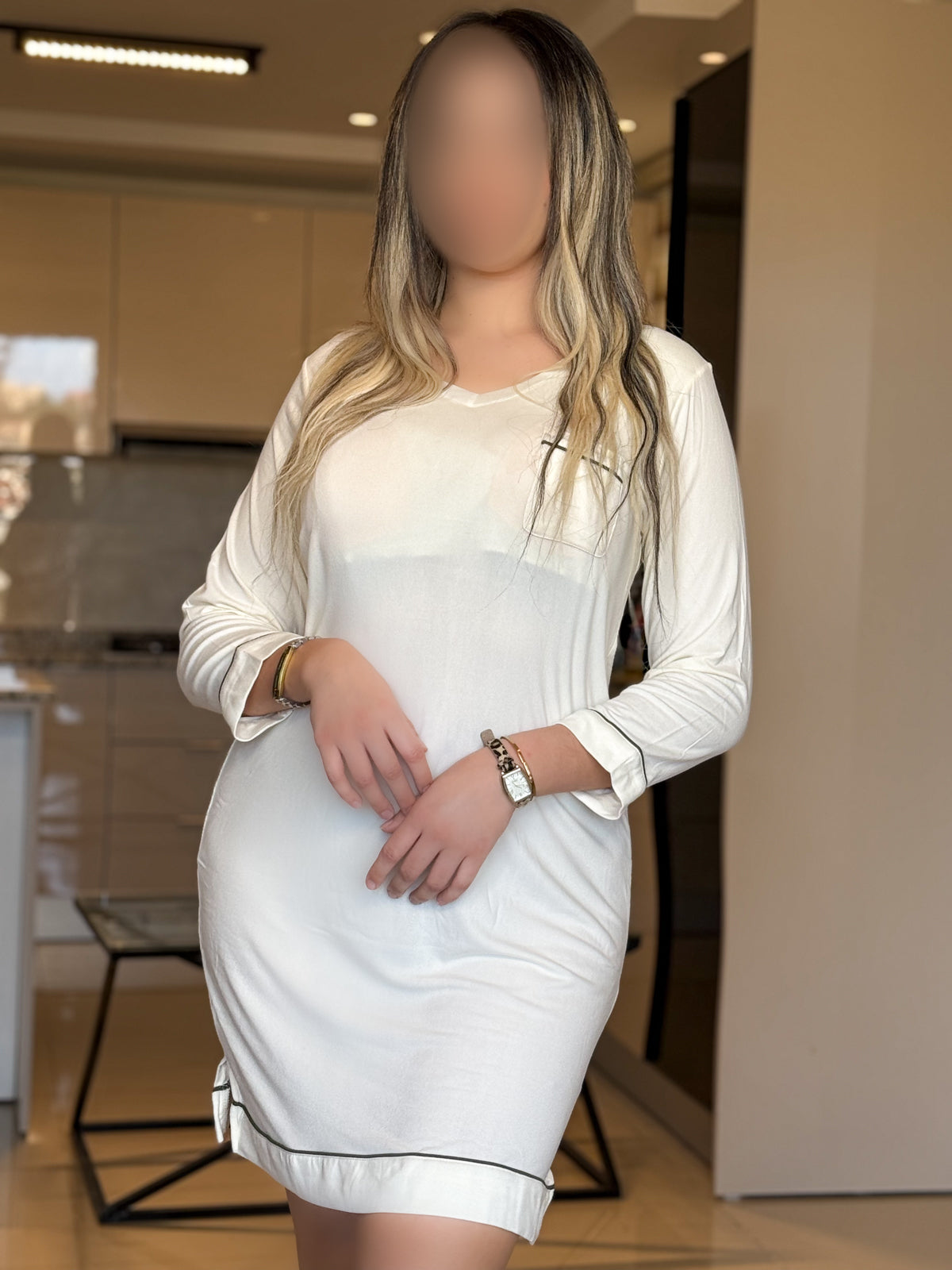 fond de robe beige unie IMMA
