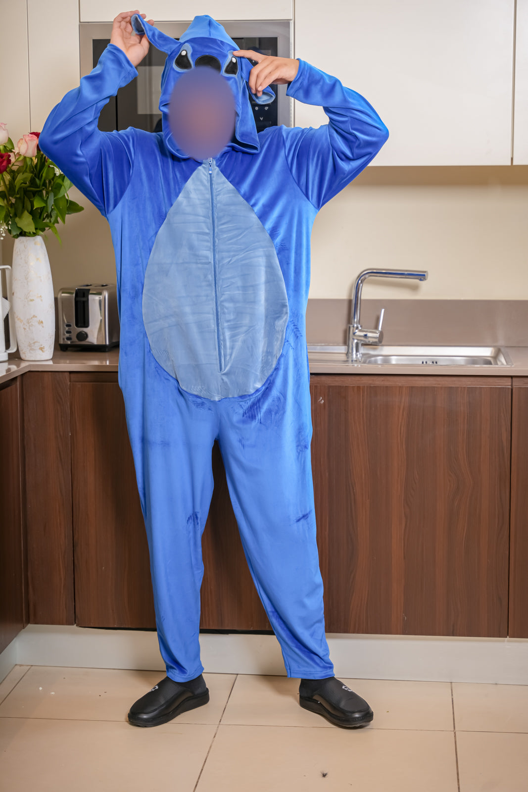 Combinaison capuche homme blue roi STITCH