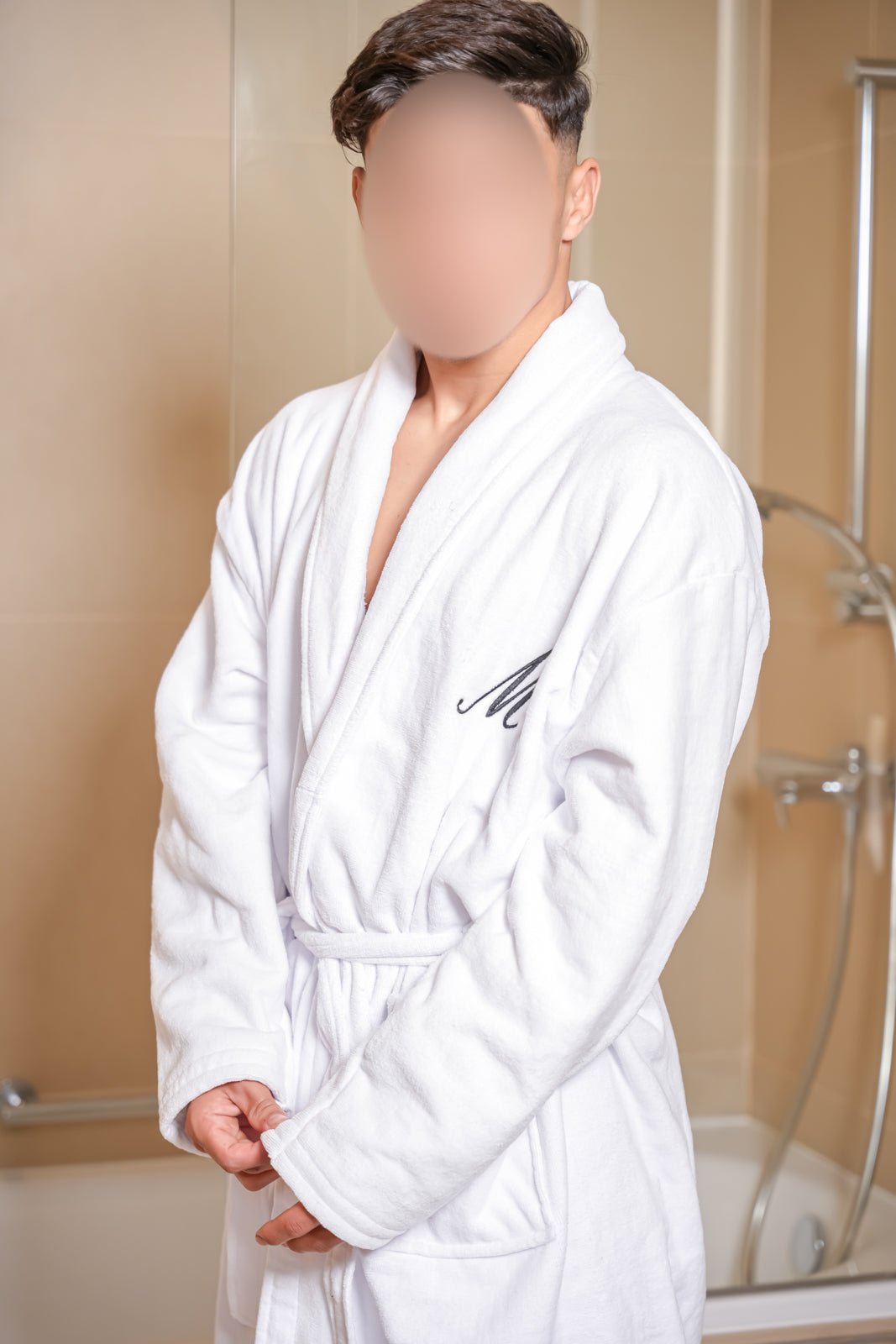 Sortie de bain homme blanc SULTAN
