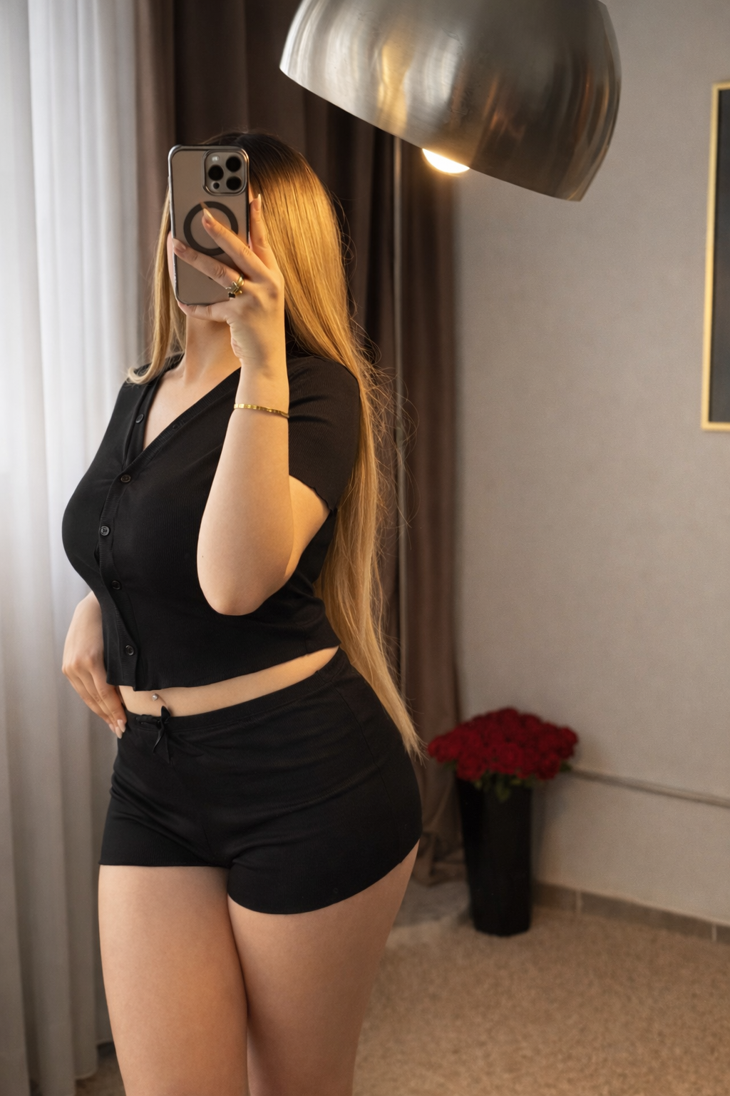 Ensemble 2 pièces short noir SARINA