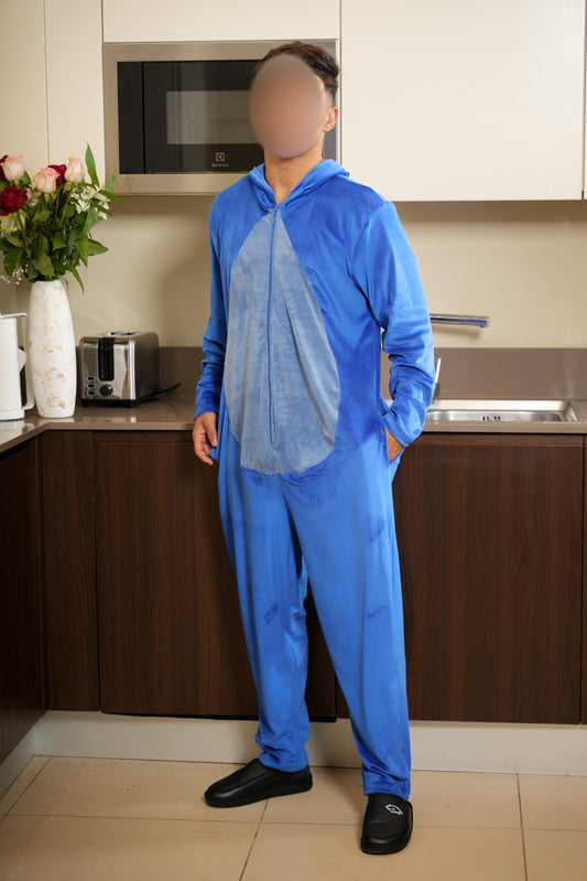 Combinaison capuche homme blue roi STITCH