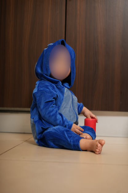 Combinaison capuche enfant blue roi STITCH