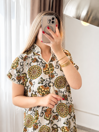 Jebba motif papillon vert ORCA