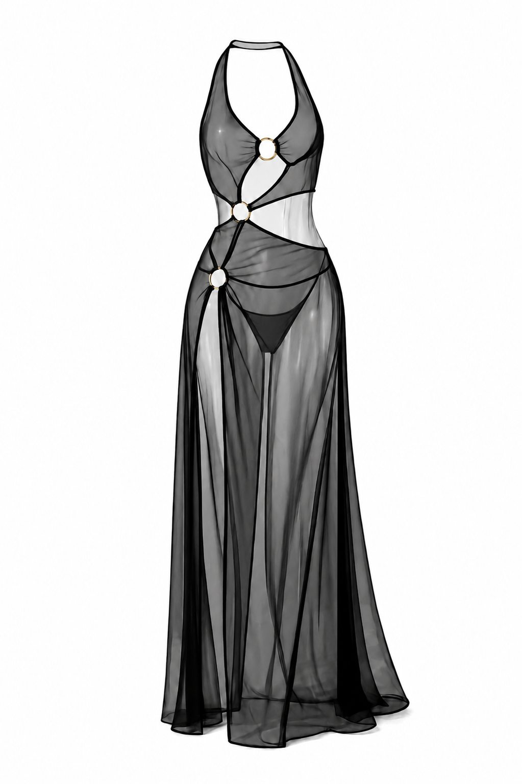 robe de plage noir RALINE