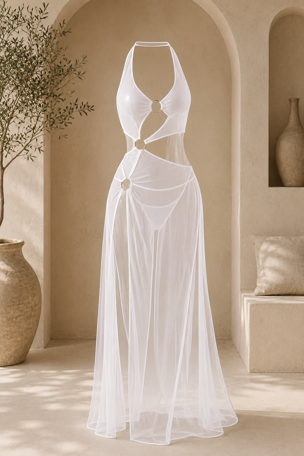 robe de plage blanc RALINE