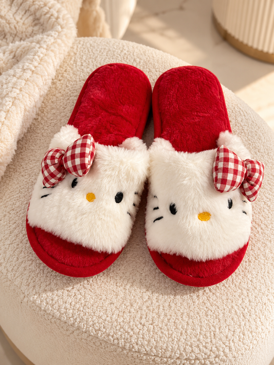 pantoufles rouge lulu caty ALZA