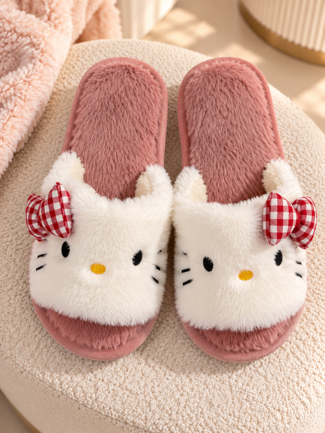 pantoufles rose lulu caty ALZA