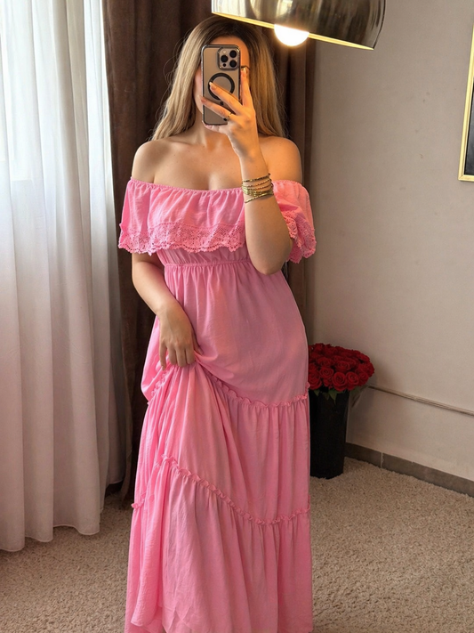 Robe long rose PALIN