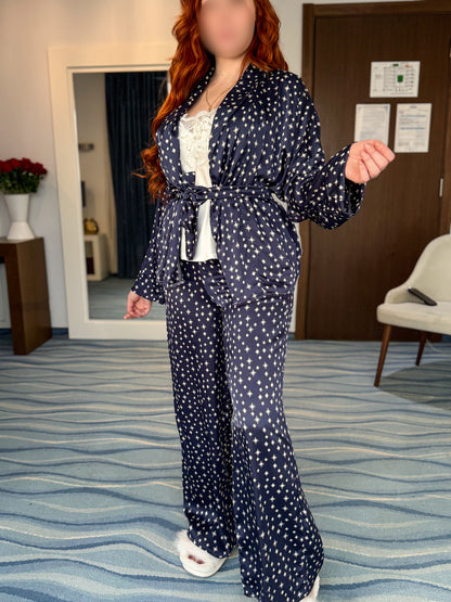 Ensemble 2 pièces motif STAR bleu nuit ELMAS