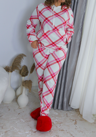 Pyjama soft imprimé rouge CUBIKA