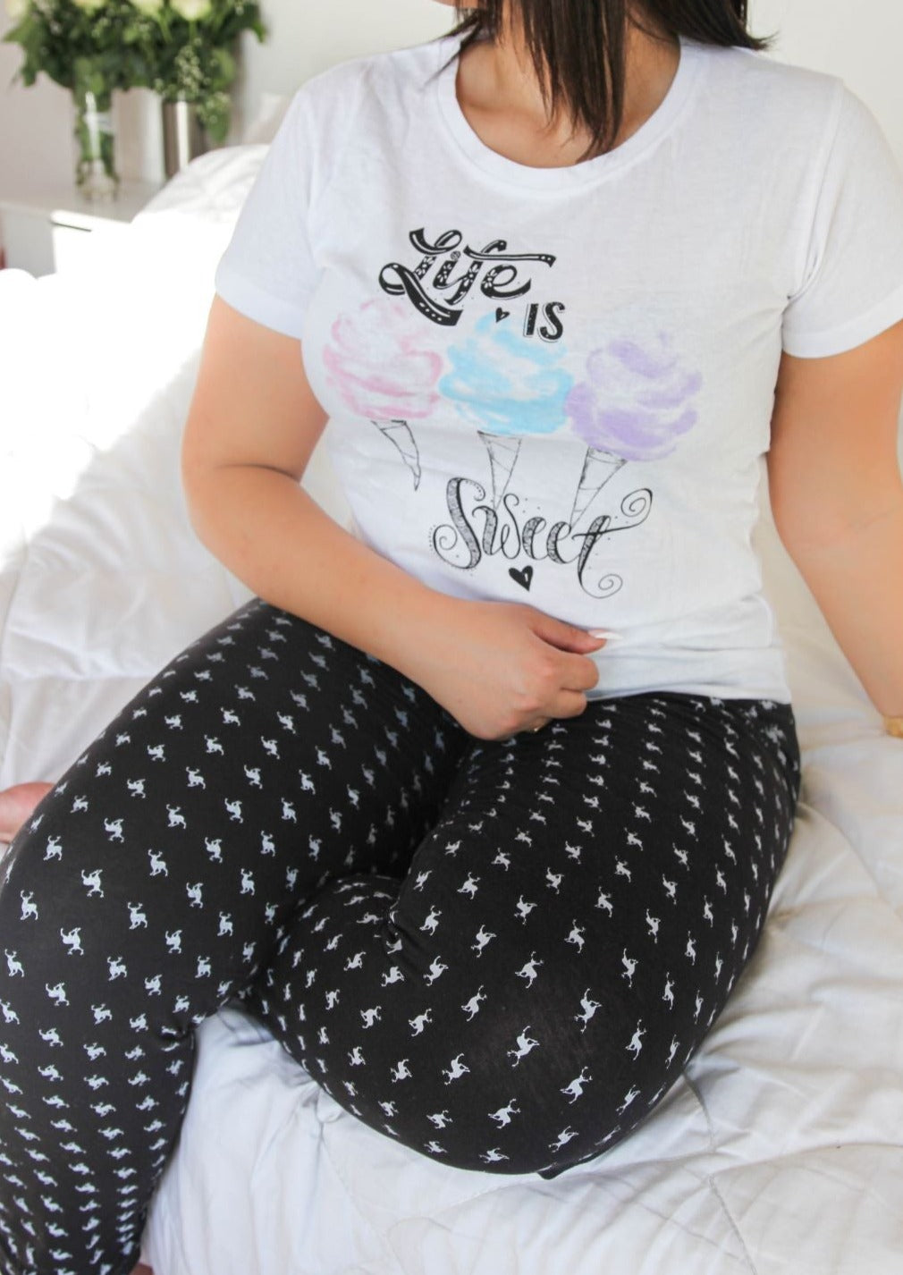 Pyjama demi-manche imprimé Lify