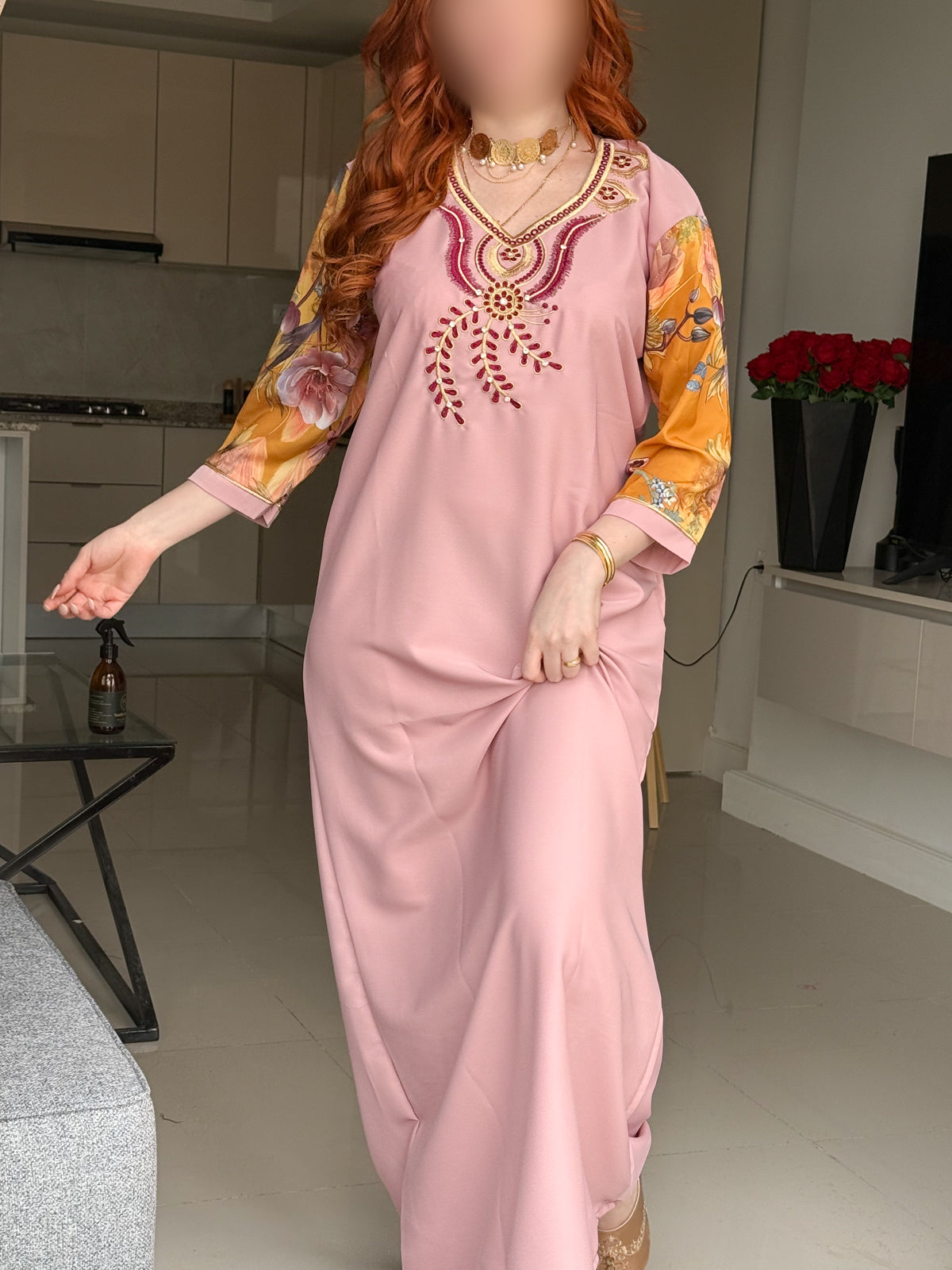 Jebba unie bois de rose CHERINE