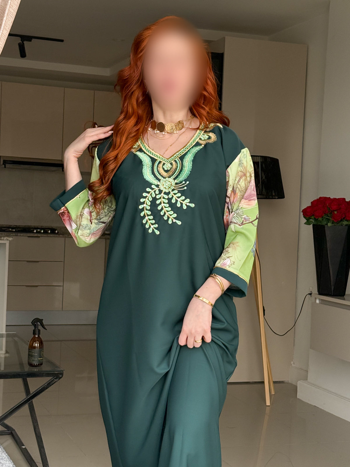 Jebba unie vert bouteille CHERINE