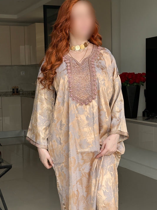 Jebba saumon galon marron RAHMA