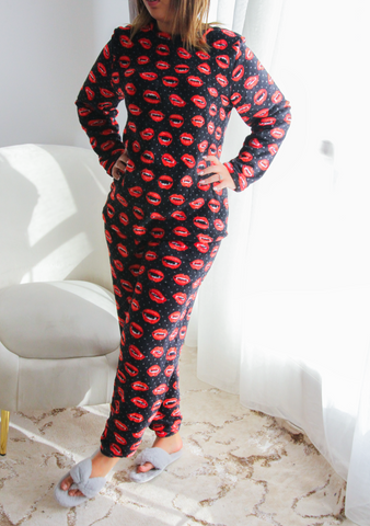 Pyjama cozy super soft ROUGE VIMP