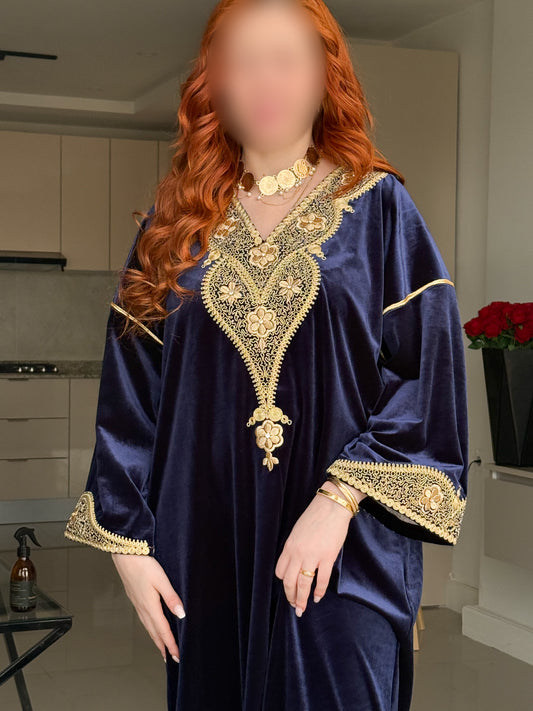 Jebba velours bleu nuit WASILA