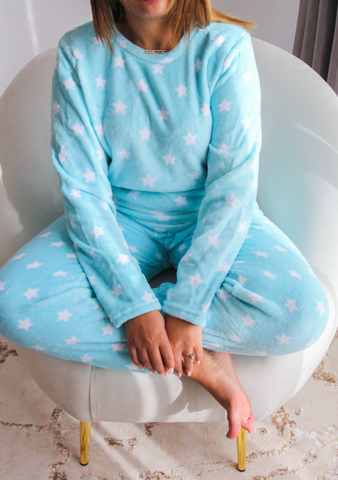 Pyjama cozy super soft BLEU CLOWDY STAR