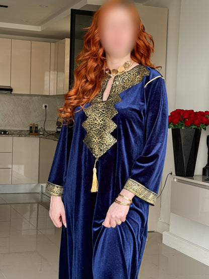 Jebba velours bleu nuit LAMIA