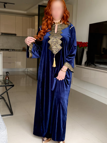 Jebba velours bleu nuit LAMIA