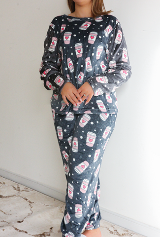 Pyjama cozy super soft gris MUGGY