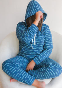 Pyjama capuche bleu tendance WIMAX