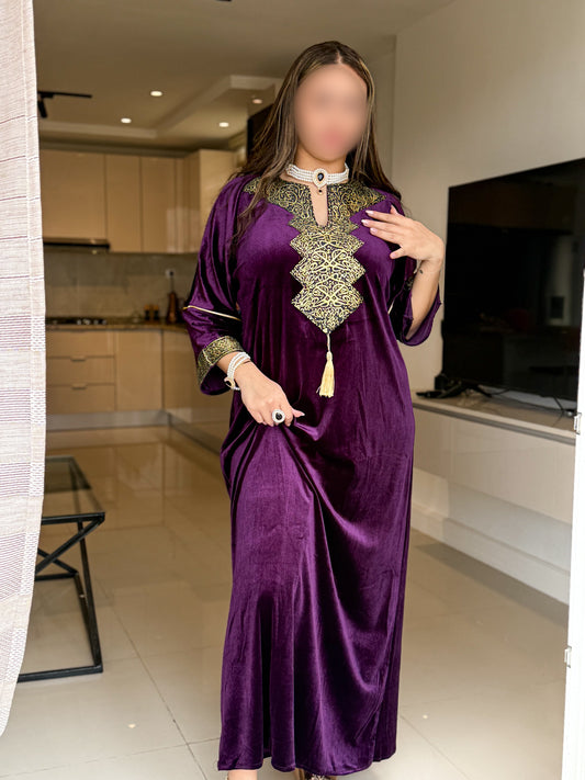 Jebba velours violet LAMIA