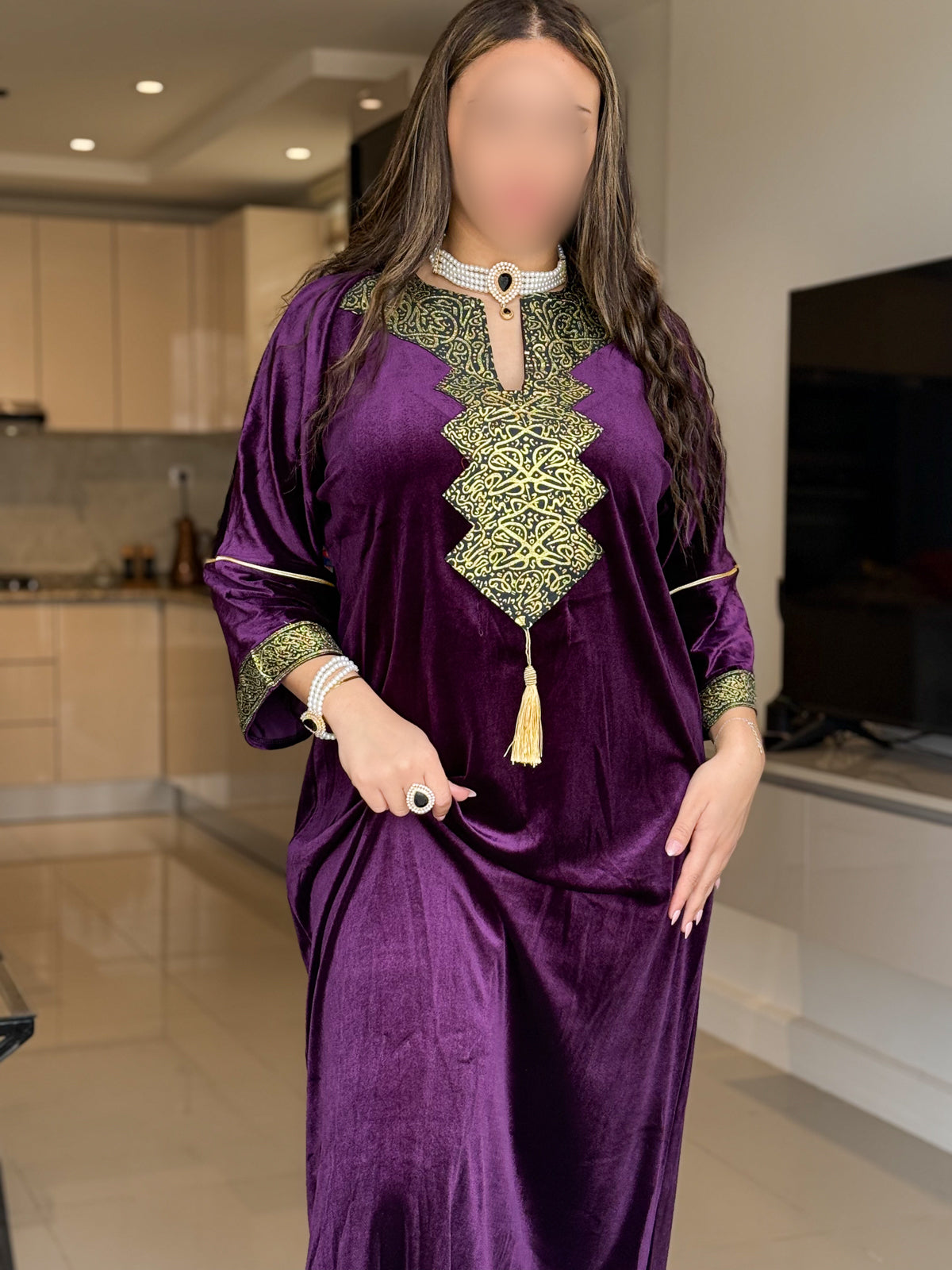 Jebba velours violet LAMIA