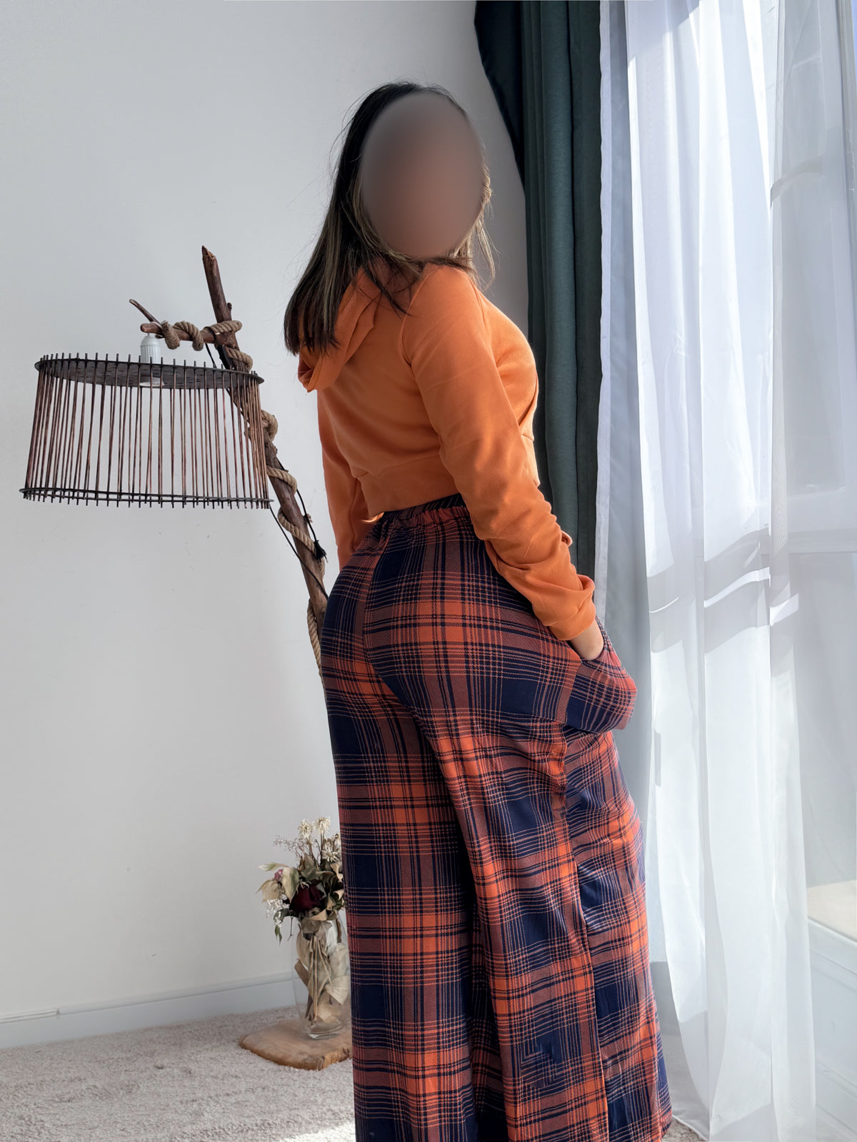 Ensemble capuche tendance 2 pièces orange IPOSITCH