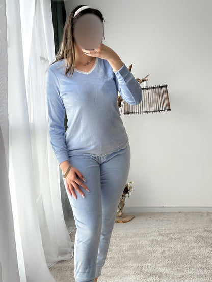Pyjama pantalon bleu MIRZA