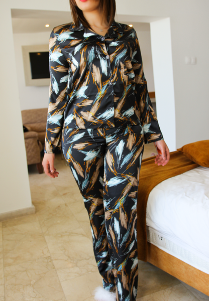 Pyjama en soie imprimé PERSIAN