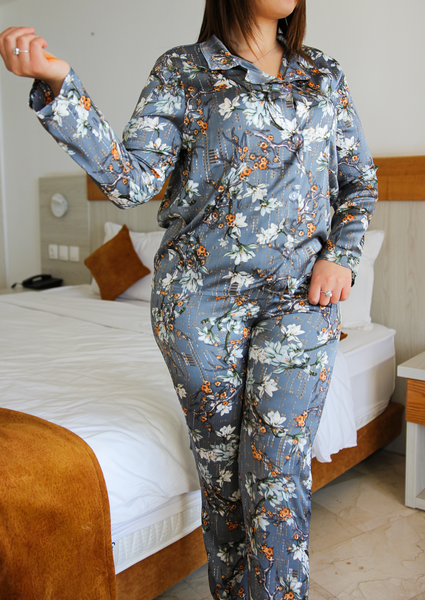 Pyjama en soie imprimé BREEZE