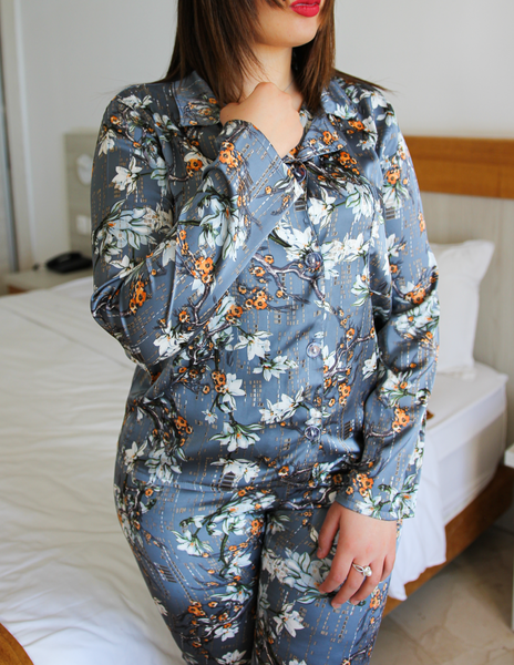 Pyjama en soie imprimé BREEZE