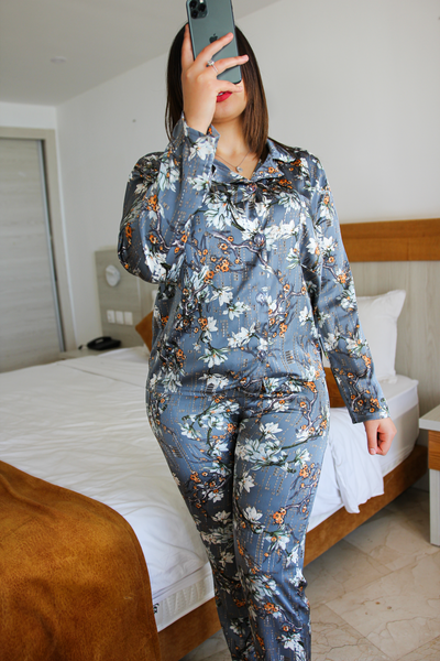 Pyjama en soie imprimé BREEZE